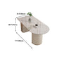 Sintered Stone Table for Restaurant Modern White Table with Double Pedestal Base Clearhalo ' dining_table' 'Dining Tables & Seating' 'Dining Tables' 'furn' 'furn_dining_table' 'Furniture' 'furniture_dining_table' 'Kitchen & Dining Furniture' 'kitchen&dining_furn' 'kitchen' 'kitchen_dining_table' 4480145