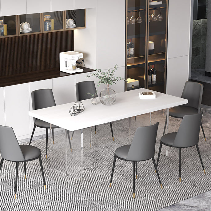 Modern Style Dining Table Rectangle Solid Wood Dining Table for Kitchen Clearhalo ' dining_table' 'Dining Tables & Seating' 'Dining Tables' 'furn' 'furn_dining_table' 'Furniture' 'furniture_dining_table' 'Kitchen & Dining Furniture' 'kitchen&dining_furn' 'kitchen' 'kitchen_dining_table' 4480160