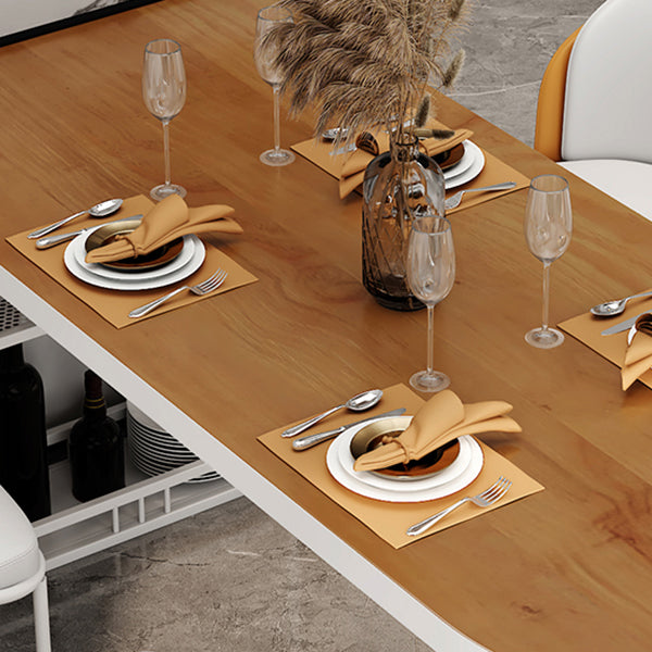Metal Contemporary Freeform Dining Table Pine Solid Wood Top Table Clearhalo ' dining_table' 'Dining Tables & Seating' 'Dining Tables' 'furn' 'furn_dining_table' 'Furniture' 'furniture_dining_table' 'Kitchen & Dining Furniture' 'kitchen&dining_furn' 'kitchen' 'kitchen_dining_table' 4480186
