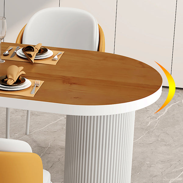 Metal Contemporary Freeform Dining Table Pine Solid Wood Top Table Clearhalo ' dining_table' 'Dining Tables & Seating' 'Dining Tables' 'furn' 'furn_dining_table' 'Furniture' 'furniture_dining_table' 'Kitchen & Dining Furniture' 'kitchen&dining_furn' 'kitchen' 'kitchen_dining_table' 4480187