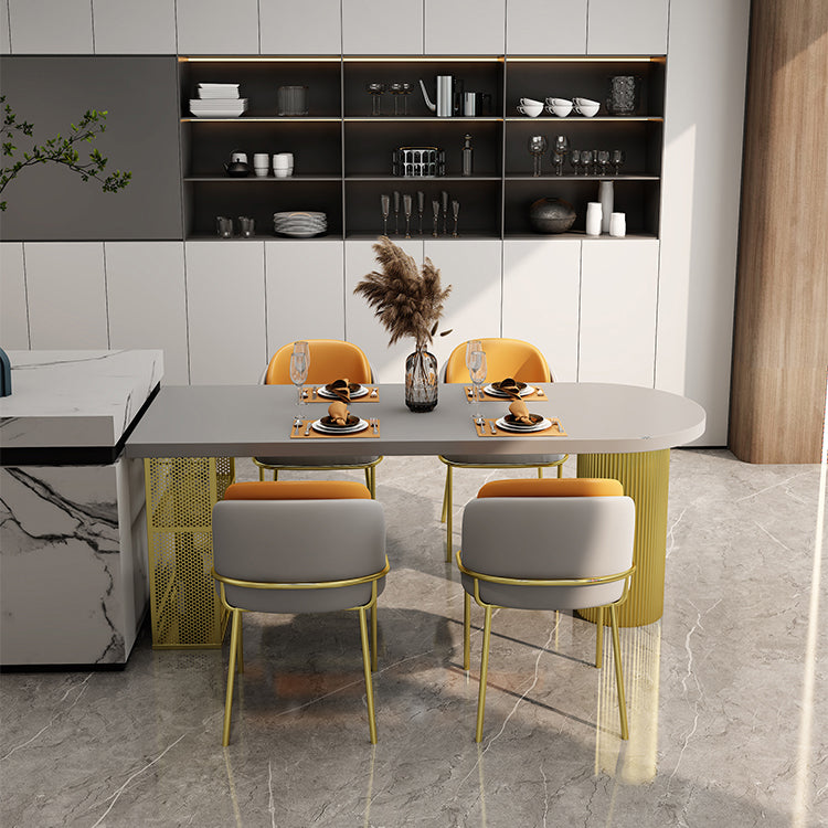 Metal Contemporary Freeform Dining Table Pine Solid Wood Top Table Clearhalo ' dining_table' 'Dining Tables & Seating' 'Dining Tables' 'furn' 'furn_dining_table' 'Furniture' 'furniture_dining_table' 'Kitchen & Dining Furniture' 'kitchen&dining_furn' 'kitchen' 'kitchen_dining_table' 4480189
