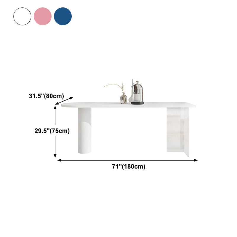 Modern Style Double Pedestal Furniture Pine Solid Wood Dining Room Collection Clearhalo ' dining_table' 'Dining Tables & Seating' 'Dining Tables' 'furn' 'furn_dining_table' 'Furniture' 'furniture_dining_table' 'Kitchen & Dining Furniture' 'kitchen&dining_furn' 'kitchen' 'kitchen_dining_table' 4480229