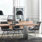 Rectangle Shape Glam Dining Table Solid Wood Fixed Table for Kitchen Clearhalo ' dining_table' 'Dining Tables & Seating' 'Dining Tables' 'furn' 'furn_dining_table' 'Furniture' 'furniture_dining_table' 'Kitchen & Dining Furniture' 'kitchen&dining_furn' 'kitchen' 'kitchen_dining_table' 4480239