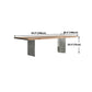 Rectangle Shape Glam Dining Table Solid Wood Fixed Table for Kitchen Clearhalo ' dining_table' 'Dining Tables & Seating' 'Dining Tables' 'furn' 'furn_dining_table' 'Furniture' 'furniture_dining_table' 'Kitchen & Dining Furniture' 'kitchen&dining_furn' 'kitchen' 'kitchen_dining_table' 4480245