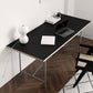 Rectangle Shape Dining Table Solid Wood Table Luxury Style with Sled Base Black 55.1"L x 27.6"W x 29.5"H Without Chairs Clearhalo ' dining_table' 'Dining Tables & Seating' 'Dining Tables' 'furn' 'furn_dining_table' 'Furniture' 'furniture_dining_table' 'Kitchen & Dining Furniture' 'kitchen&dining_furn' 'kitchen' 'kitchen_dining_table' 4480250
