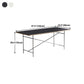 Rectangle Shape Dining Table Solid Wood Table Luxury Style with Sled Base Clearhalo ' dining_table' 'Dining Tables & Seating' 'Dining Tables' 'furn' 'furn_dining_table' 'Furniture' 'furniture_dining_table' 'Kitchen & Dining Furniture' 'kitchen&dining_furn' 'kitchen' 'kitchen_dining_table' 4480257