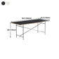 Rectangle Shape Dining Table Solid Wood Table Luxury Style with Sled Base Clearhalo ' dining_table' 'Dining Tables & Seating' 'Dining Tables' 'furn' 'furn_dining_table' 'Furniture' 'furniture_dining_table' 'Kitchen & Dining Furniture' 'kitchen&dining_furn' 'kitchen' 'kitchen_dining_table' 4480262
