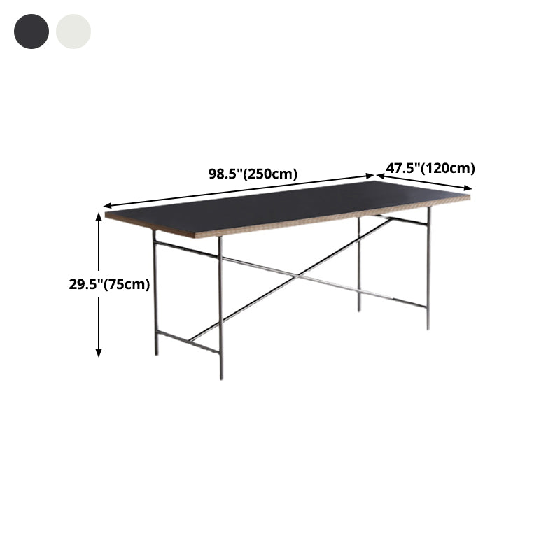 Rectangle Shape Dining Table Solid Wood Table Luxury Style with Sled Base Clearhalo ' dining_table' 'Dining Tables & Seating' 'Dining Tables' 'furn' 'furn_dining_table' 'Furniture' 'furniture_dining_table' 'Kitchen & Dining Furniture' 'kitchen&dining_furn' 'kitchen' 'kitchen_dining_table' 4480262