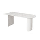 Contemporary Style Stone Dining Table Double Pedestal Table for Dining Room Free Form White Gold Clearhalo ' dining_table' 'Dining Tables & Seating' 'Dining Tables' 'furn' 'furn_dining_table' 'Furniture' 'furniture_dining_table' 'Kitchen & Dining Furniture' 'kitchen&dining_furn' 'kitchen' 'kitchen_dining_table' 4480266