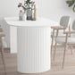 Contemporary Style Stone Dining Table Double Pedestal Table for Dining Room Clearhalo ' dining_table' 'Dining Tables & Seating' 'Dining Tables' 'furn' 'furn_dining_table' 'Furniture' 'furniture_dining_table' 'Kitchen & Dining Furniture' 'kitchen&dining_furn' 'kitchen' 'kitchen_dining_table' 4480273