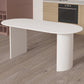 Contemporary Style Stone Dining Table Double Pedestal Table for Dining Room Clearhalo ' dining_table' 'Dining Tables & Seating' 'Dining Tables' 'furn' 'furn_dining_table' 'Furniture' 'furniture_dining_table' 'Kitchen & Dining Furniture' 'kitchen&dining_furn' 'kitchen' 'kitchen_dining_table' 4480280