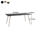 Traditional Luxury Rectangle Table Oak Solid Wood Dinette Table with 4 Legs Clearhalo ' dining_table' 'Dining Tables & Seating' 'Dining Tables' 'furn' 'furn_dining_table' 'Furniture' 'furniture_dining_table' 'Kitchen & Dining Furniture' 'kitchen&dining_furn' 'kitchen' 'kitchen_dining_table' 4480349