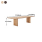 Rectangle Double Pedestal Table Simplicity Solid Wood Table for Restaurant Clearhalo ' dining_table' 'Dining Tables & Seating' 'Dining Tables' 'furn' 'furn_dining_table' 'Furniture' 'furniture_dining_table' 'Kitchen & Dining Furniture' 'kitchen&dining_furn' 'kitchen' 'kitchen_dining_table' 4480386