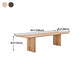 Rectangle Double Pedestal Table Simplicity Solid Wood Table for Restaurant Clearhalo ' dining_table' 'Dining Tables & Seating' 'Dining Tables' 'furn' 'furn_dining_table' 'Furniture' 'furniture_dining_table' 'Kitchen & Dining Furniture' 'kitchen&dining_furn' 'kitchen' 'kitchen_dining_table' 4480388