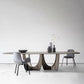 Solid Wood Dining Table Simplicity Double Pedestal Table for Dining Room Black Without Chairs Clearhalo ' dining_table' 'Dining Tables & Seating' 'Dining Tables' 'furn' 'furn_dining_table' 'Furniture' 'furniture_dining_table' 'Kitchen & Dining Furniture' 'kitchen&dining_furn' 'kitchen' 'kitchen_dining_table' 4480390