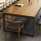 Metal Industrial Rectangle Dining Table Pine Wood Top Table with Trestle Base Clearhalo ' dining_table' 'Dining Tables & Seating' 'Dining Tables' 'furn' 'furn_dining_table' 'Furniture' 'furniture_dining_table' 'Kitchen & Dining Furniture' 'kitchen&dining_furn' 'kitchen' 'kitchen_dining_table' 4480413