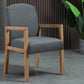 Contemporary Dining Arm Chair Matte Finish Solid Wood Parsons Chair with 4 Legs Grey 1 Piece Clearhalo ' kitchen&dining_furn' 'Dining Chairs' 'Dining Tables & Seating' 'dining_chair' 'furn' 'furn_dining_chair' 'Furniture' 'furniture_dining_chair' 'Kitchen & Dining Furniture' 'kitchen' 4480438