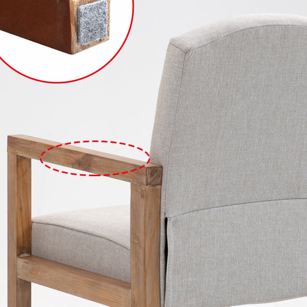 Contemporary Dining Arm Chair Matte Finish Solid Wood Parsons Chair with 4 Legs Clearhalo ' kitchen&dining_furn' 'Dining Chairs' 'Dining Tables & Seating' 'dining_chair' 'furn' 'furn_dining_chair' 'Furniture' 'furniture_dining_chair' 'Kitchen & Dining Furniture' 'kitchen' 4480448