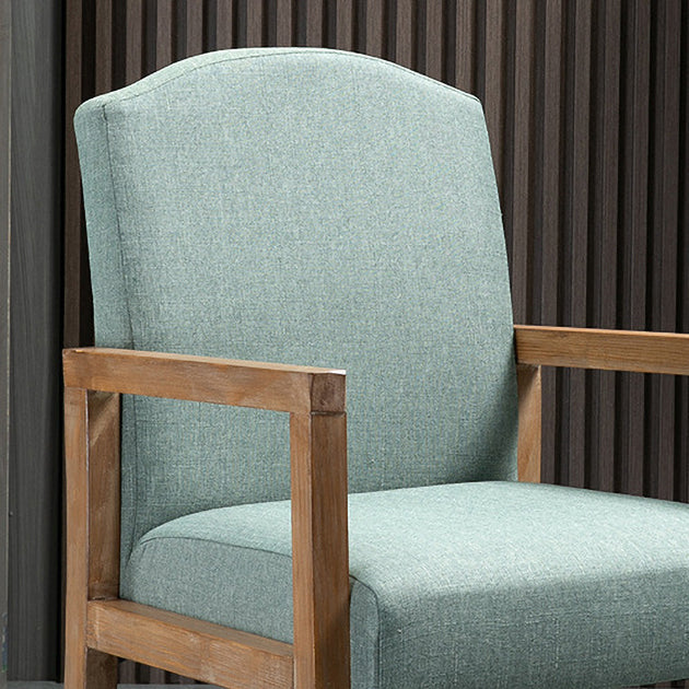 Contemporary Dining Arm Chair Matte Finish Solid Wood Parsons Chair with 4 Legs Clearhalo ' kitchen&dining_furn' 'Dining Chairs' 'Dining Tables & Seating' 'dining_chair' 'furn' 'furn_dining_chair' 'Furniture' 'furniture_dining_chair' 'Kitchen & Dining Furniture' 'kitchen' 4480451