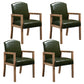 Contemporary Dining Arm Chair Matte Finish Solid Wood Parsons Chair with 4 Legs Blackish Green 4 Piece Set Clearhalo ' kitchen&dining_furn' 'Dining Chairs' 'Dining Tables & Seating' 'dining_chair' 'furn' 'furn_dining_chair' 'Furniture' 'furniture_dining_chair' 'Kitchen & Dining Furniture' 'kitchen' 4480461