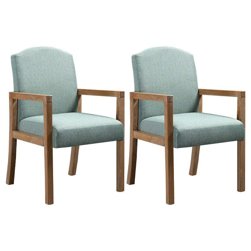 Contemporary Dining Arm Chair Matte Finish Solid Wood Parsons Chair with 4 Legs Mint Green 2 Piece Set Clearhalo ' kitchen&dining_furn' 'Dining Chairs' 'Dining Tables & Seating' 'dining_chair' 'furn' 'furn_dining_chair' 'Furniture' 'furniture_dining_chair' 'Kitchen & Dining Furniture' 'kitchen' 4480462