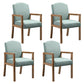 Contemporary Dining Arm Chair Matte Finish Solid Wood Parsons Chair with 4 Legs Mint Green 4 Piece Set Clearhalo ' kitchen&dining_furn' 'Dining Chairs' 'Dining Tables & Seating' 'dining_chair' 'furn' 'furn_dining_chair' 'Furniture' 'furniture_dining_chair' 'Kitchen & Dining Furniture' 'kitchen' 4480463