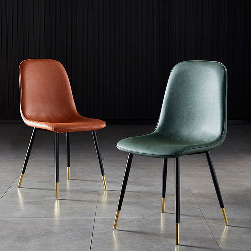 Nordic Style Kitchen Metal Dining Chairs Dining Armless Side Chair Clearhalo ' kitchen&dining_furn' 'Dining Chairs' 'Dining Tables & Seating' 'dining_chair' 'furn' 'furn_dining_chair' 'Furniture' 'furniture_dining_chair' 'Kitchen & Dining Furniture' 'kitchen' 4480468