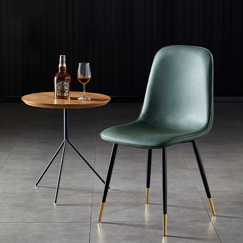 Nordic Style Kitchen Metal Dining Chairs Dining Armless Side Chair Clearhalo ' kitchen&dining_furn' 'Dining Chairs' 'Dining Tables & Seating' 'dining_chair' 'furn' 'furn_dining_chair' 'Furniture' 'furniture_dining_chair' 'Kitchen & Dining Furniture' 'kitchen' 4480471