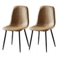Nordic Style Kitchen Metal Dining Chairs Dining Armless Side Chair Camel 2 Piece Set Black Clearhalo ' kitchen&dining_furn' 'Dining Chairs' 'Dining Tables & Seating' 'dining_chair' 'furn' 'furn_dining_chair' 'Furniture' 'furniture_dining_chair' 'Kitchen & Dining Furniture' 'kitchen' 4480505