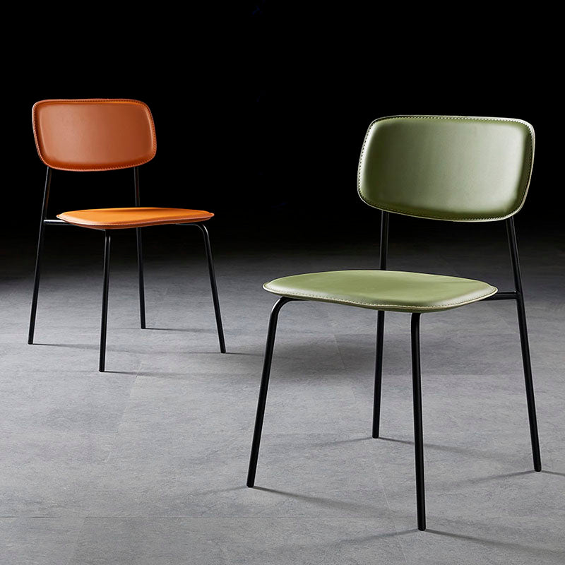 Contemporary Style Kitchen Metal Dining Chairs Dining Armless Side Chair Clearhalo ' kitchen&dining_furn' 'Dining Chairs' 'Dining Tables & Seating' 'dining_chair' 'furn' 'furn_dining_chair' 'Furniture' 'furniture_dining_chair' 'Kitchen & Dining Furniture' 'kitchen' 4480582