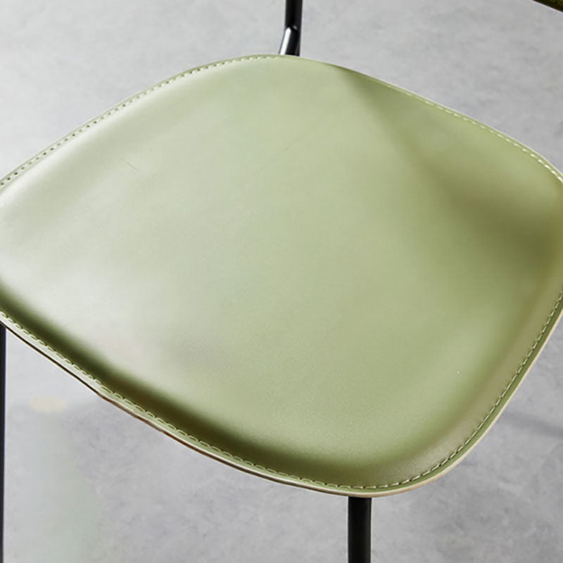 Contemporary Style Kitchen Metal Dining Chairs Dining Armless Side Chair Clearhalo ' kitchen&dining_furn' 'Dining Chairs' 'Dining Tables & Seating' 'dining_chair' 'furn' 'furn_dining_chair' 'Furniture' 'furniture_dining_chair' 'Kitchen & Dining Furniture' 'kitchen' 4480591