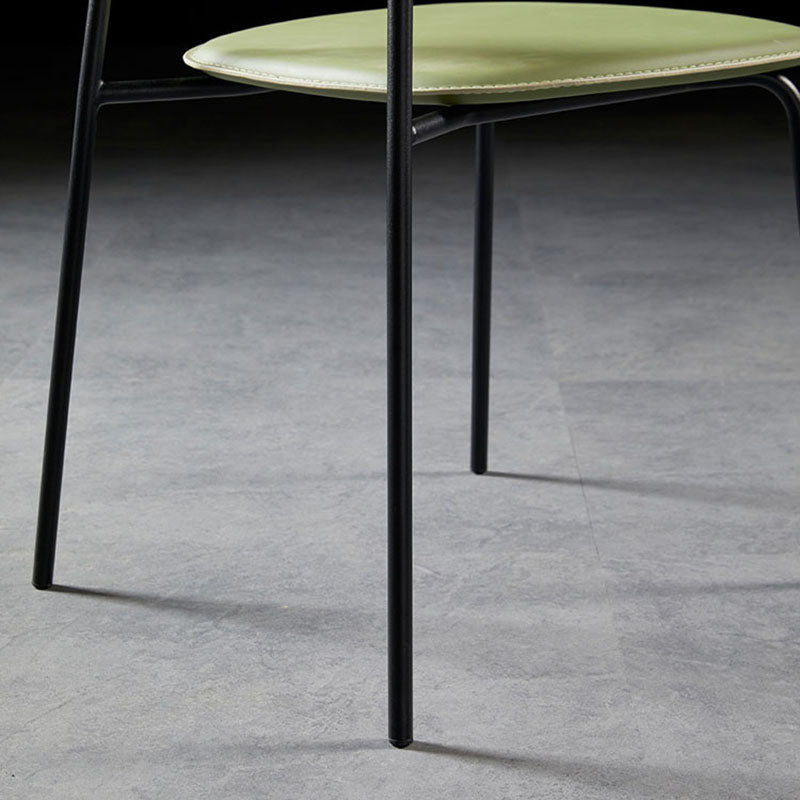 Contemporary Style Kitchen Metal Dining Chairs Dining Armless Side Chair Clearhalo ' kitchen&dining_furn' 'Dining Chairs' 'Dining Tables & Seating' 'dining_chair' 'furn' 'furn_dining_chair' 'Furniture' 'furniture_dining_chair' 'Kitchen & Dining Furniture' 'kitchen' 4480593