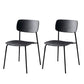 Contemporary Style Kitchen Metal Dining Chairs Dining Armless Side Chair Black 2 Piece Set Clearhalo ' kitchen&dining_furn' 'Dining Chairs' 'Dining Tables & Seating' 'dining_chair' 'furn' 'furn_dining_chair' 'Furniture' 'furniture_dining_chair' 'Kitchen & Dining Furniture' 'kitchen' 4480612