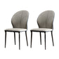 Contemporary Style Metal Dining Chairs Kitchen Wingback Armless Side Chairs Grey 2 Piece Set Clearhalo ' kitchen&dining_furn' 'Dining Chairs' 'Dining Tables & Seating' 'dining_chair' 'furn' 'furn_dining_chair' 'Furniture' 'furniture_dining_chair' 'Kitchen & Dining Furniture' 'kitchen' 4480642