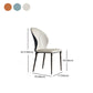 Contemporary Style Metal Dining Chairs Kitchen Wingback Armless Side Chairs Clearhalo ' kitchen&dining_furn' 'Dining Chairs' 'Dining Tables & Seating' 'dining_chair' 'furn' 'furn_dining_chair' 'Furniture' 'furniture_dining_chair' 'Kitchen & Dining Furniture' 'kitchen' 4480645