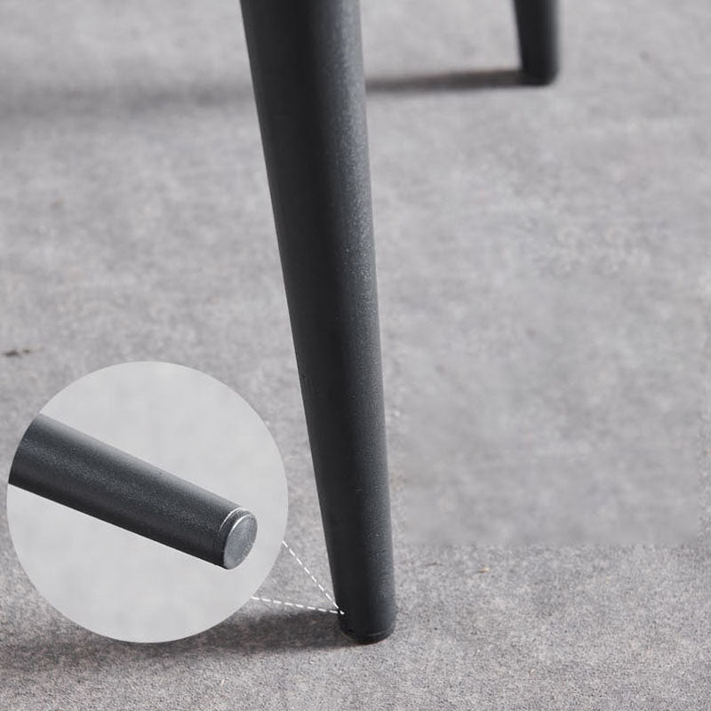 Contemporary Style Metal Dining Chairs Kitchen Open Back Arm Side Chairs Clearhalo ' kitchen&dining_furn' 'Dining Chairs' 'Dining Tables & Seating' 'dining_chair' 'furn' 'furn_dining_chair' 'Furniture' 'furniture_dining_chair' 'Kitchen & Dining Furniture' 'kitchen' 4480657