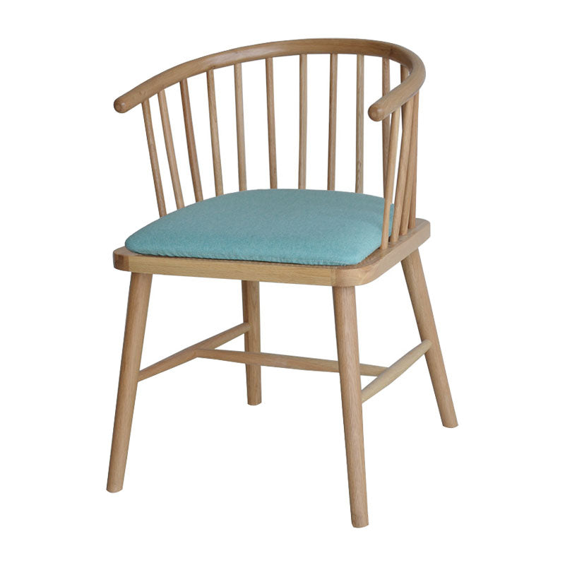 Contemporary Wood Arm Chair Natural Windsor Back Dining Chair for Kitchen Pea Green 1 Piece Clearhalo ' kitchen&dining_furn' 'Dining Chairs' 'Dining Tables & Seating' 'dining_chair' 'furn' 'furn_dining_chair' 'Furniture' 'furniture_dining_chair' 'Kitchen & Dining Furniture' 'kitchen' 4480668