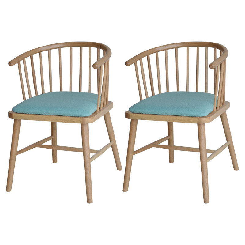 Contemporary Wood Arm Chair Natural Windsor Back Dining Chair for Kitchen Pea Green 2 Piece Set Clearhalo ' kitchen&dining_furn' 'Dining Chairs' 'Dining Tables & Seating' 'dining_chair' 'furn' 'furn_dining_chair' 'Furniture' 'furniture_dining_chair' 'Kitchen & Dining Furniture' 'kitchen' 4480669