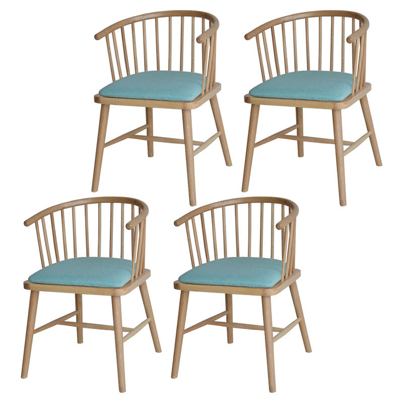Contemporary Wood Arm Chair Natural Windsor Back Dining Chair for Kitchen Pea Green 4 Piece Set Clearhalo ' kitchen&dining_furn' 'Dining Chairs' 'Dining Tables & Seating' 'dining_chair' 'furn' 'furn_dining_chair' 'Furniture' 'furniture_dining_chair' 'Kitchen & Dining Furniture' 'kitchen' 4480671
