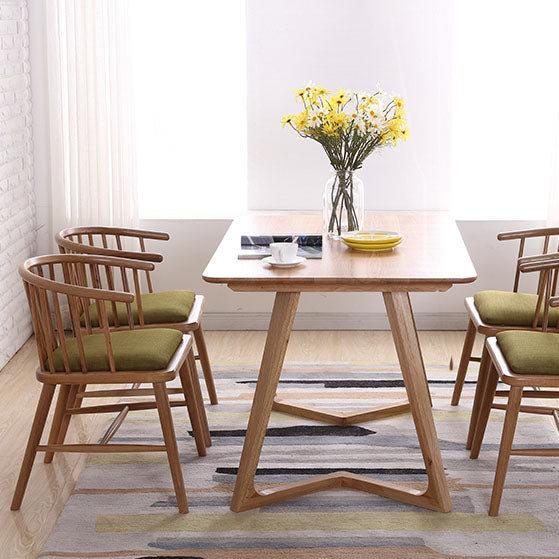 Contemporary Wood Arm Chair Natural Windsor Back Dining Chair for Kitchen Clearhalo ' kitchen&dining_furn' 'Dining Chairs' 'Dining Tables & Seating' 'dining_chair' 'furn' 'furn_dining_chair' 'Furniture' 'furniture_dining_chair' 'Kitchen & Dining Furniture' 'kitchen' 4480687