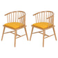 Contemporary Wood Arm Chair Natural Windsor Back Dining Chair for Kitchen Yellow 2 Piece Set Clearhalo ' kitchen&dining_furn' 'Dining Chairs' 'Dining Tables & Seating' 'dining_chair' 'furn' 'furn_dining_chair' 'Furniture' 'furniture_dining_chair' 'Kitchen & Dining Furniture' 'kitchen' 4480695