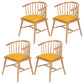 Contemporary Wood Arm Chair Natural Windsor Back Dining Chair for Kitchen Yellow 4 Piece Set Clearhalo ' kitchen&dining_furn' 'Dining Chairs' 'Dining Tables & Seating' 'dining_chair' 'furn' 'furn_dining_chair' 'Furniture' 'furniture_dining_chair' 'Kitchen & Dining Furniture' 'kitchen' 4480696