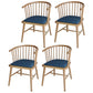 Contemporary Wood Arm Chair Natural Windsor Back Dining Chair for Kitchen Blue 4 Piece Set Clearhalo ' kitchen&dining_furn' 'Dining Chairs' 'Dining Tables & Seating' 'dining_chair' 'furn' 'furn_dining_chair' 'Furniture' 'furniture_dining_chair' 'Kitchen & Dining Furniture' 'kitchen' 4480699