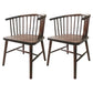 Contemporary Wood Arm Chair Natural Windsor Back Dining Chair for Kitchen Walnut 2 Piece Set Clearhalo ' kitchen&dining_furn' 'Dining Chairs' 'Dining Tables & Seating' 'dining_chair' 'furn' 'furn_dining_chair' 'Furniture' 'furniture_dining_chair' 'Kitchen & Dining Furniture' 'kitchen' 4480701
