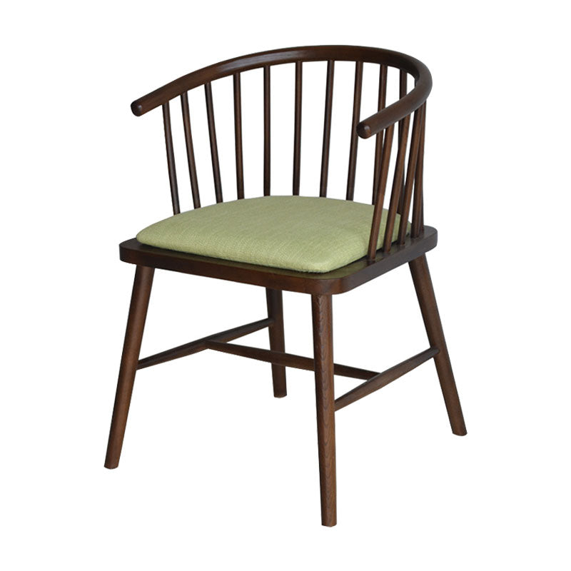 Contemporary Wood Arm Chair Natural Windsor Back Dining Chair for Kitchen Lemon Green 1 Piece Clearhalo ' kitchen&dining_furn' 'Dining Chairs' 'Dining Tables & Seating' 'dining_chair' 'furn' 'furn_dining_chair' 'Furniture' 'furniture_dining_chair' 'Kitchen & Dining Furniture' 'kitchen' 4480703