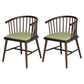 Contemporary Wood Arm Chair Natural Windsor Back Dining Chair for Kitchen Lemon Green 2 Piece Set Clearhalo ' kitchen&dining_furn' 'Dining Chairs' 'Dining Tables & Seating' 'dining_chair' 'furn' 'furn_dining_chair' 'Furniture' 'furniture_dining_chair' 'Kitchen & Dining Furniture' 'kitchen' 4480704