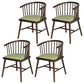 Contemporary Wood Arm Chair Natural Windsor Back Dining Chair for Kitchen Lemon Green 4 Piece Set Clearhalo ' kitchen&dining_furn' 'Dining Chairs' 'Dining Tables & Seating' 'dining_chair' 'furn' 'furn_dining_chair' 'Furniture' 'furniture_dining_chair' 'Kitchen & Dining Furniture' 'kitchen' 4480705