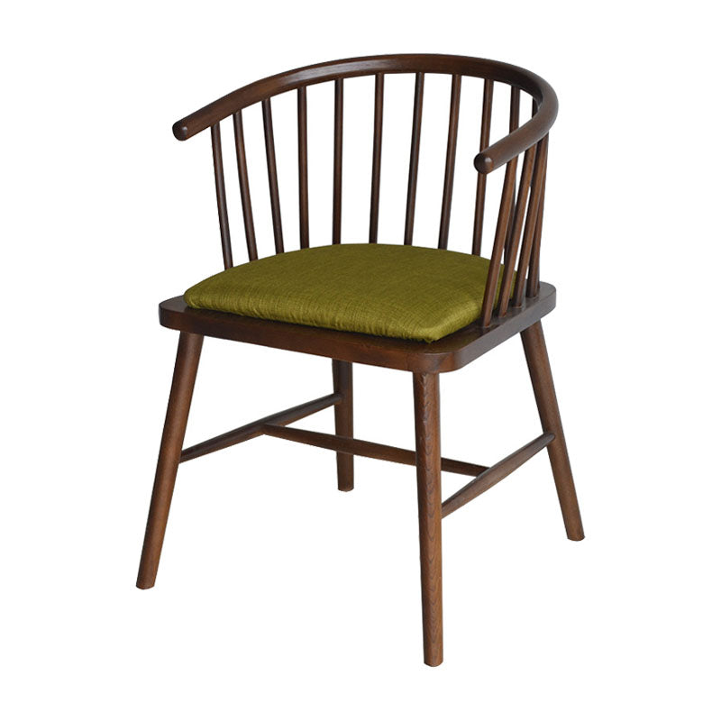 Contemporary Wood Arm Chair Natural Windsor Back Dining Chair for Kitchen Olive Green 1 Piece Clearhalo ' kitchen&dining_furn' 'Dining Chairs' 'Dining Tables & Seating' 'dining_chair' 'furn' 'furn_dining_chair' 'Furniture' 'furniture_dining_chair' 'Kitchen & Dining Furniture' 'kitchen' 4480706