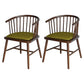 Contemporary Wood Arm Chair Natural Windsor Back Dining Chair for Kitchen Olive Green 2 Piece Set Clearhalo ' kitchen&dining_furn' 'Dining Chairs' 'Dining Tables & Seating' 'dining_chair' 'furn' 'furn_dining_chair' 'Furniture' 'furniture_dining_chair' 'Kitchen & Dining Furniture' 'kitchen' 4480707