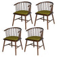Contemporary Wood Arm Chair Natural Windsor Back Dining Chair for Kitchen Olive Green 4 Piece Set Clearhalo ' kitchen&dining_furn' 'Dining Chairs' 'Dining Tables & Seating' 'dining_chair' 'furn' 'furn_dining_chair' 'Furniture' 'furniture_dining_chair' 'Kitchen & Dining Furniture' 'kitchen' 4480708